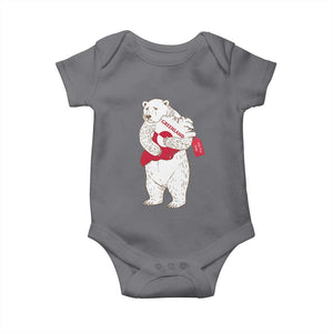 Greenland Is Not For Sale Baby Onesie Greenland Bear Hug TS11 Charcoal Print Your Wear