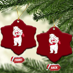 Greenland Is Not For Sale Ceramic Ornament Greenland Bear Hug TS11 Print Your Wear