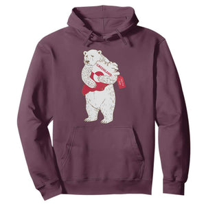 Greenland Is Not For Sale Hoodie Greenland Bear Hug TS11 Maroon Print Your Wear