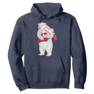 Greenland Is Not For Sale Hoodie Greenland Bear Hug TS11 Navy Print Your Wear