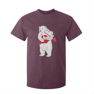 Greenland Is Not For Sale T Shirt For Kid Greenland Bear Hug TS11 Maroon Print Your Wear