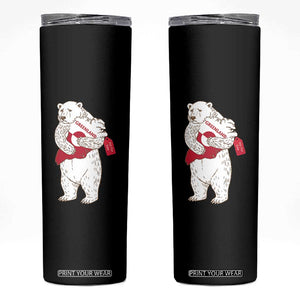 Greenland Is Not For Sale Skinny Tumbler Greenland Bear Hug TS11 Black Print Your Wear