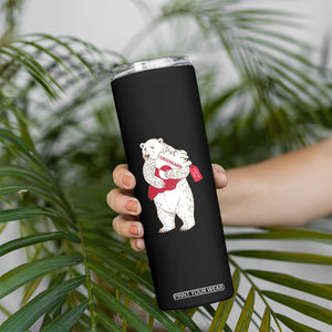 Greenland Is Not For Sale Skinny Tumbler Greenland Bear Hug TS11 Print Your Wear