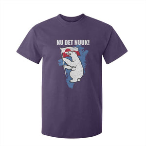 Nu Det Nuuk Nows Enough T Shirt For Kid Funny Saying Bear Greenlandic Flag TS11 Purple Print Your Wear