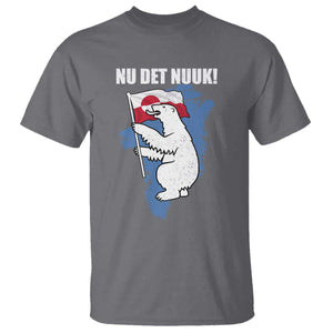 Nu Det Nuuk Nows Enough T Shirt Funny Saying Bear Greenlandic Flag TS11 Charcoal Print Your Wear