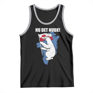 Nu Det Nuuk Nows Enough Tank Top Funny Saying Bear Greenlandic Flag TS11 Black Athletic Heather Print Your Wear