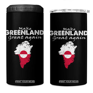 Make Greenland Great Again 4 in 1 Can Cooler Tumbler Act USA 51st State Greenland TS11 One Size: 16 oz Black Print Your Wear