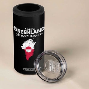 Make Greenland Great Again 4 in 1 Can Cooler Tumbler Act USA 51st State Greenland TS11 Print Your Wear