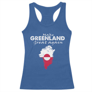 Make Greenland Great Again Racerback Tank Top Act USA 51st State Greenland TS11 Royal Blue Print Your Wear