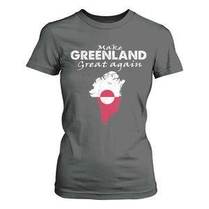 Make Greenland Great Again T Shirt For Women Act USA 51st State Greenland TS11 Dark Heather Print Your Wear