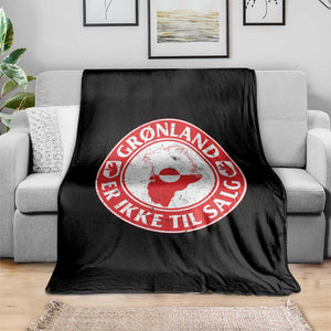 Greenland Is Not For Sale Throw Blanket Gronland Er Ikke Til Salg Greenland Protest TS11 Print Your Wear