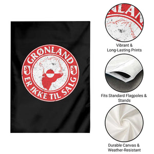 Greenland Is Not For Sale Garden Flag Gronland Er Ikke Til Salg Greenland Protest TS11 Print Your Wear