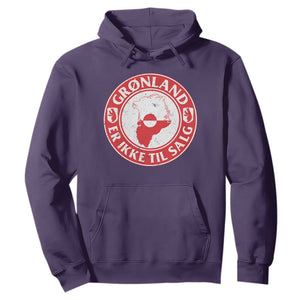 Greenland Is Not For Sale Hoodie Gronland Er Ikke Til Salg Greenland Protest TS11 Purple Print Your Wear