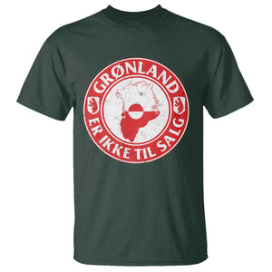 Greenland Is Not For Sale T Shirt Gronland Er Ikke Til Salg Greenland Protest TS11 Dark Forest Green Print Your Wear