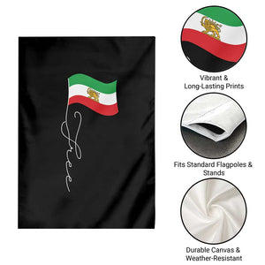 Free Iran Garden Flag Patriotic Iranian Lion and Sun Flag TS11 Print Your Wear