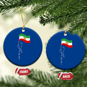 Free Iran Ceramic Ornament Patriotic Iranian Lion and Sun Flag TS11 1pc Blue Print Your Wear