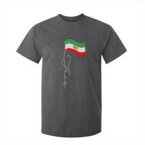 Free Iran T Shirt For Kid Patriotic Iranian Lion and Sun Flag TS11 Dark Heather Print Your Wear