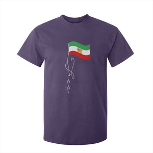 Free Iran T Shirt For Kid Patriotic Iranian Lion and Sun Flag TS11 Purple Print Your Wear