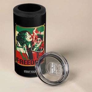 Free Iran Protest 4 in 1 Can Cooler Tumbler Support Women Life Freedom Statement TS11 Print Your Wear