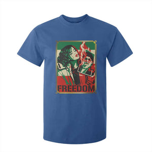 Free Iran Protest T Shirt For Kid Support Women Life Freedom Statement TS11 Royal Blue Print Your Wear
