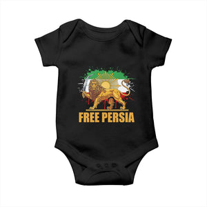 Free Persian Baby Onesie Iran Flag Lion And Sun Persian Pride Iranian Protests TS11 Black Print Your Wear