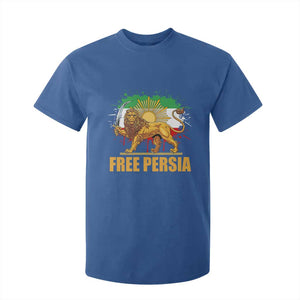 Free Persian T Shirt For Kid Iran Flag Lion And Sun Persian Pride Iranian Protests TS11 Royal Blue Print Your Wear