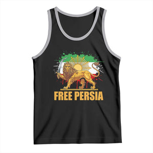 Free Persian Tank Top Iran Flag Lion And Sun Persian Pride Iranian Protests TS11 Black Athletic Heather Print Your Wear