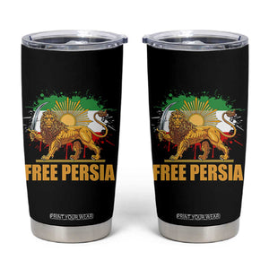 Free Persian Tumbler Cup Iran Flag Lion And Sun Persian Pride Iranian Protests TS11 Black Print Your Wear