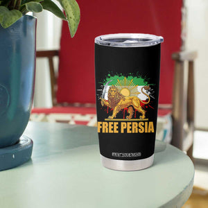 Free Persian Tumbler Cup Iran Flag Lion And Sun Persian Pride Iranian Protests TS11 Print Your Wear