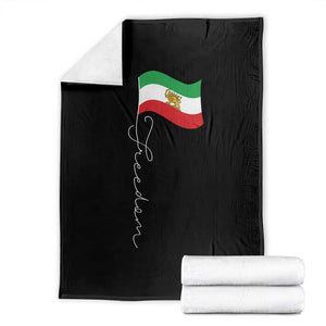 Persian Freedom Throw Blanket Free Iran Proud Persian Iranian TS11 Black Print Your Wear