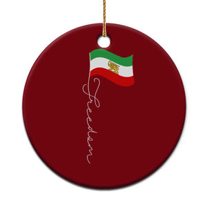 Persian Freedom Ceramic Ornament Free Iran Proud Persian Iranian TS11 1pc Red Print Your Wear