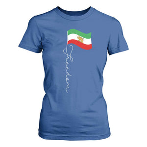 Persian Freedom T Shirt For Women Free Iran Proud Persian Iranian TS11 Royal Blue Print Your Wear