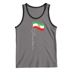 Persian Freedom Tank Top Free Iran Proud Persian Iranian TS11 Deep Heather Black Print Your Wear
