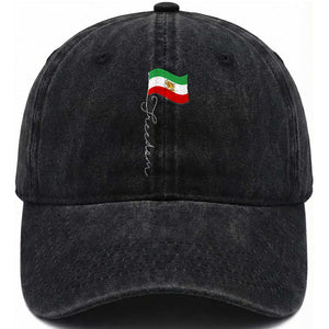 Persian Freedom Washed Cotton Baseball Cap Free Iran Proud Persian Iranian TS11 Print Your Wear