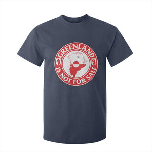 Greenland Is Not For Sale T Shirt For Kid Political Statement Arms of Greenland TS11 Navy Print Your Wear
