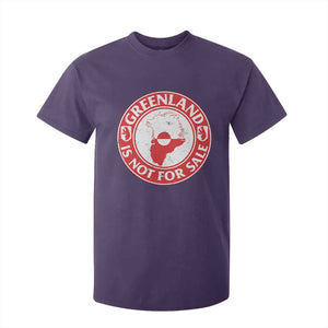 Greenland Is Not For Sale T Shirt For Kid Political Statement Arms of Greenland TS11 Purple Print Your Wear