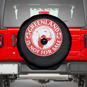 Greenland Is Not For Sale Spare Tire Cover Political Statement Arms of Greenland TS11 Black Print Your Wear