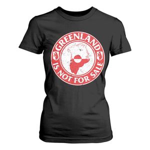 Greenland Is Not For Sale T Shirt For Women Political Statement Arms of Greenland TS11 Black Print Your Wear
