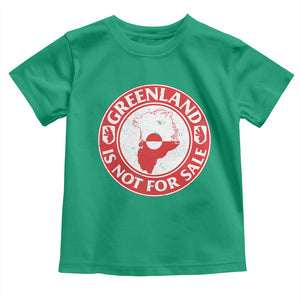 Greenland Is Not For Sale Toddler T Shirt Political Statement Arms of Greenland TS11 Irish Green Print Your Wear