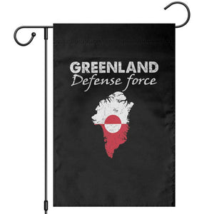 Greenland Defense Force Garden Flag Political Statement Greenland Policy TS11 Black Print Your Wear