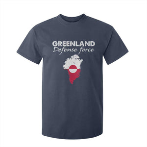 Greenland Defense Force T Shirt For Kid Political Statement Greenland Policy TS11 Navy Print Your Wear