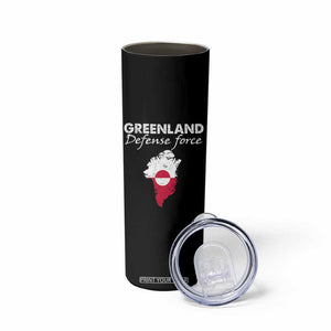 Greenland Defense Force Skinny Tumbler Political Statement Greenland Policy TS11 Print Your Wear