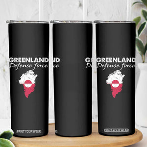 Greenland Defense Force Skinny Tumbler Political Statement Greenland Policy TS11 Print Your Wear