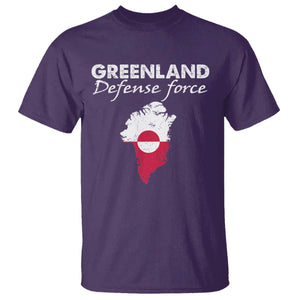 Greenland Defense Force T Shirt Political Statement Greenland Policy TS11 Purple Print Your Wear