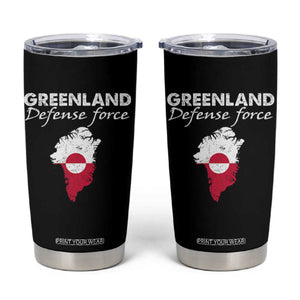 Greenland Defense Force Tumbler Cup Political Statement Greenland Policy TS11 Black Print Your Wear