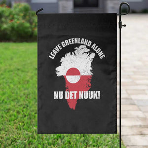 Nu Det Nuuk Leave Greenland Alone Garden Flag Political Statement Greenland Policy TS11 Print Your Wear