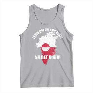 Nu Det Nuuk Leave Greenland Alone Tank Top Political Statement Greenland Policy TS11 Athletic Heather Print Your Wear