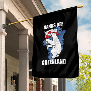 Hands Off Greenland Protest Garden Flag Support Greenland Bear Holding Flag TS11 Print Your Wear