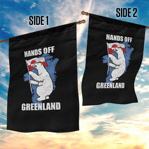 Hands Off Greenland Protest Garden Flag Support Greenland Bear Holding Flag TS11 Print Your Wear
