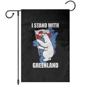 I Stand With Greenland Garden Flag Polar Bear Greenland Protest TS11 Black Print Your Wear